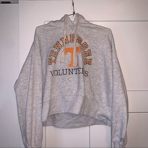 Tennessee Gray Cropped Hoodie